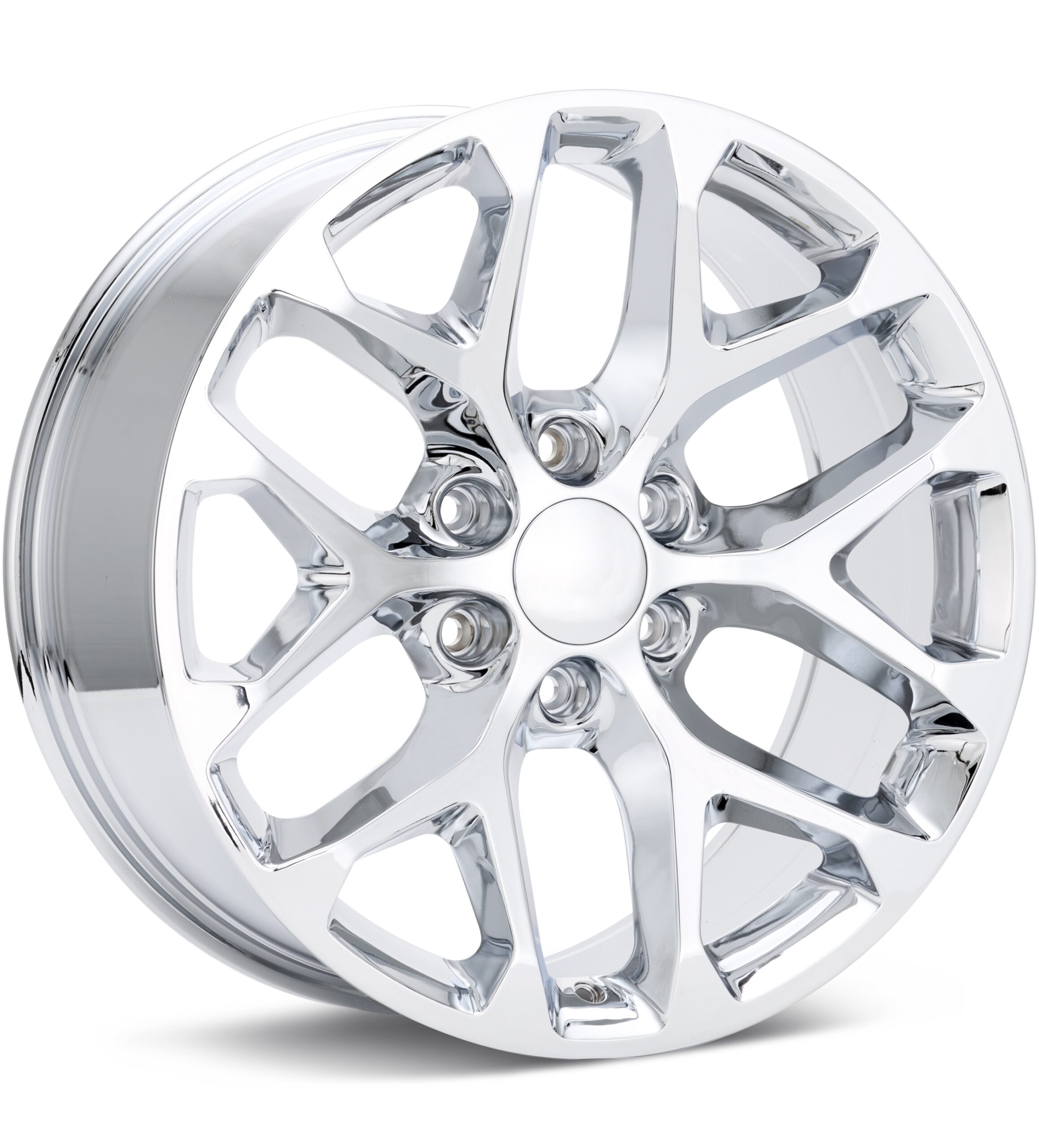 Voxx Replica Snowflake Chrome Plated Wheels 22 In 22x9 +24 SFO229-6139-24C