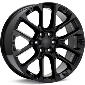 Voxx Replica SRV Gloss Black Wheels 22 In 22x9 +28 SRV229-6139-28GB